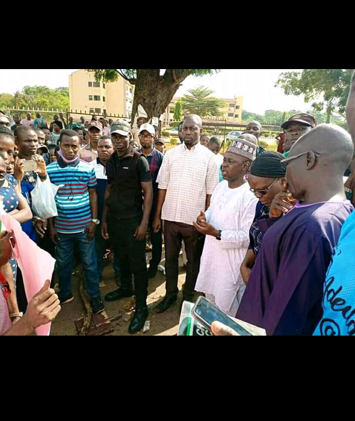 Protest in Polyibadan as Part-Time Students Trooped Out Peacefully to Show their Grievances.